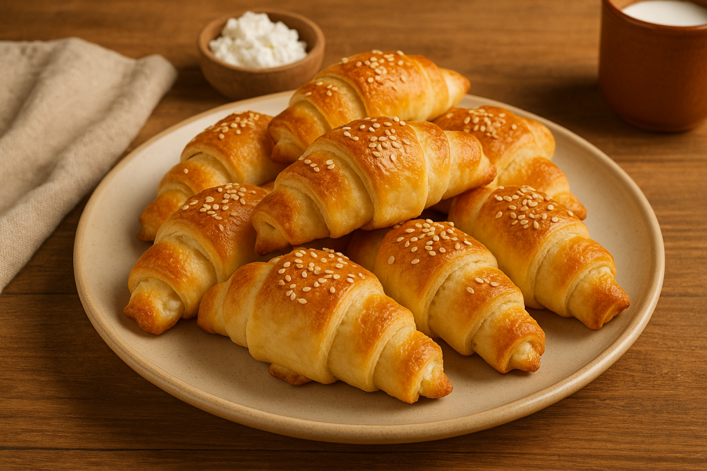 🥐 Brze lisnate kiflice sa sirom (mekane unutra, hrskave spolja)