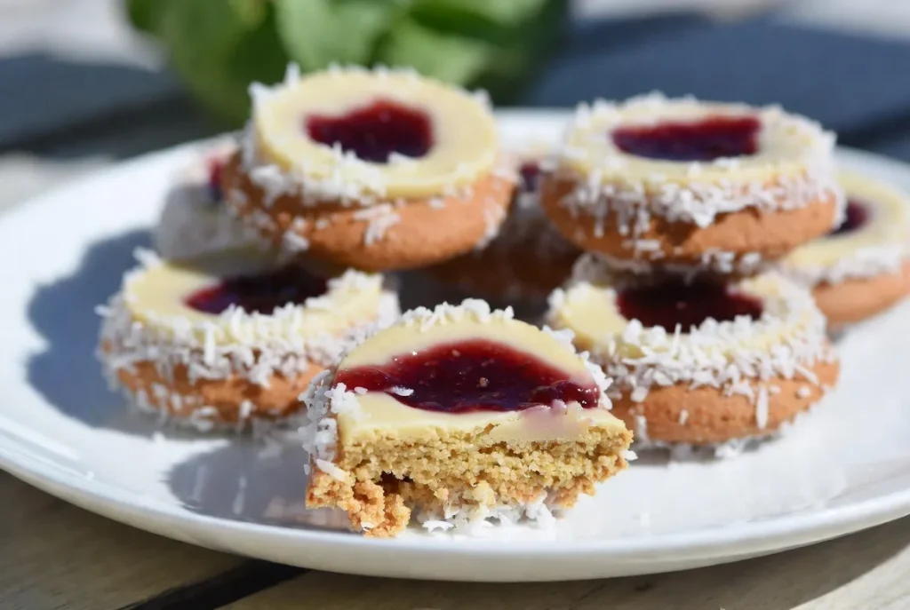 Kokos Malina Posni Kolačići – Neodoljiva Kombinacija Bele Čokolade, Kokosa i Malina! 😍