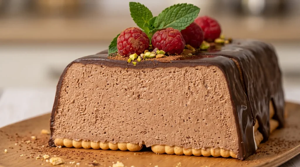 Čokoladni Mousse sa Ogledalo Glazurom – Profesionalni Izgled za 15 Minuta!