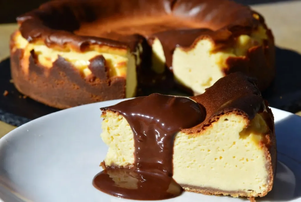 🤍 SAN SEBASTIAN CHEESECAKE SA ČOKOLADNIM PRELIVOM 🤍
