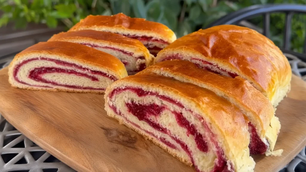 Domaća mekana kvasna štrudla sa bogatim filom od višanja 🍒