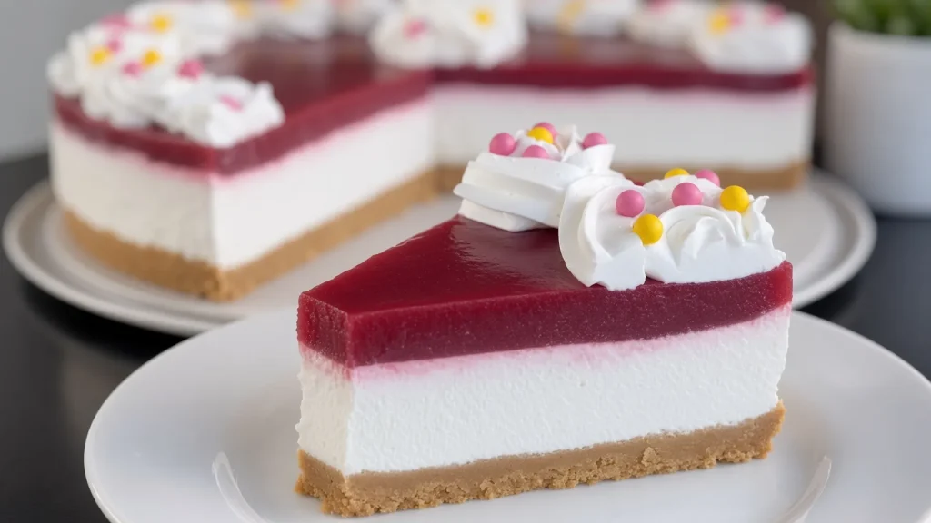 Domaći voćni čizkejk sa jagodama i svilenkastim kremom (bez pečenja) 🍓