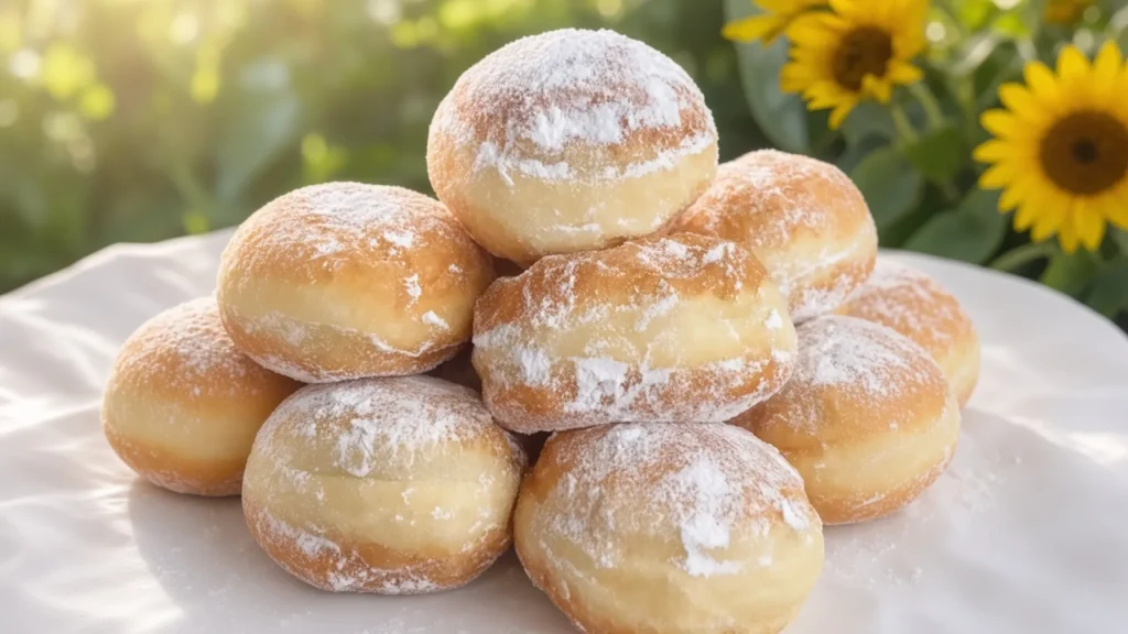 Domaće starinske posne krofne sa žutim prstenom