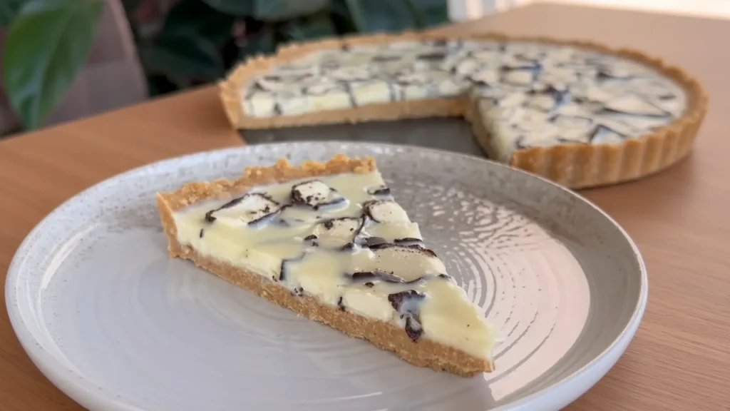 Brzi kremasti tart sa krem bananicama i belom čokoladom (bez pečenja) 🍌🤍