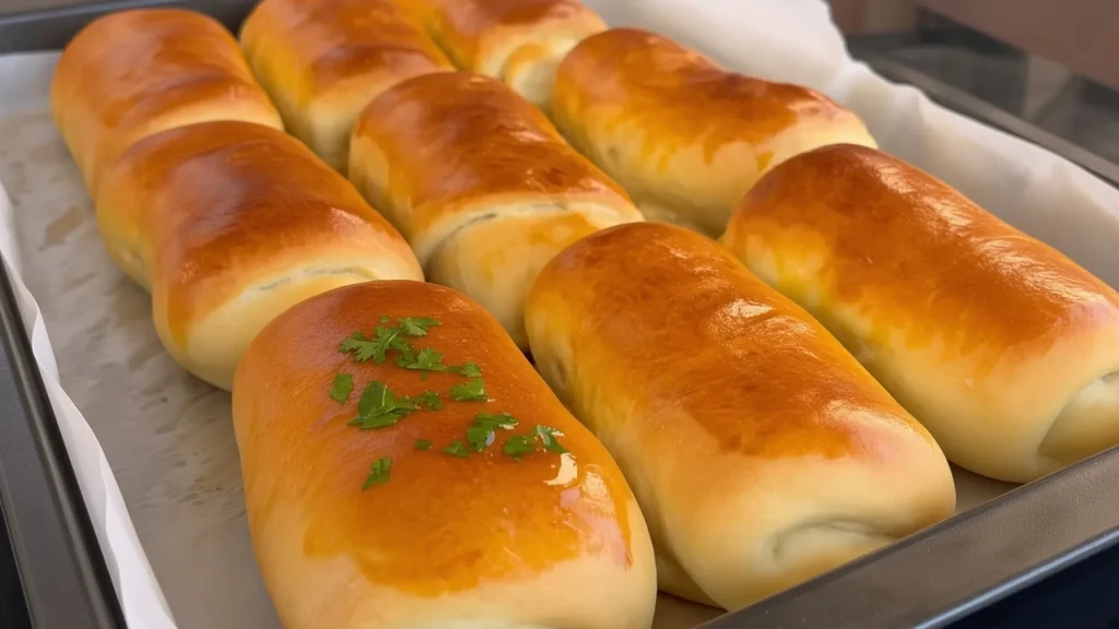 Domaće meke slane kifle sa suvim mesom i kačkavaljem 🥐