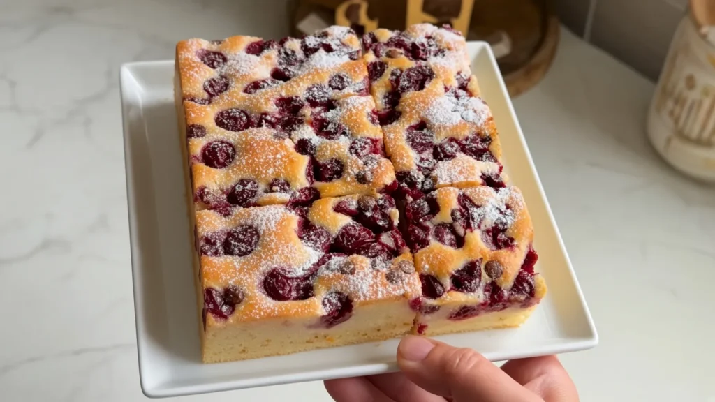Brzi jogurt kolač sa višnjama